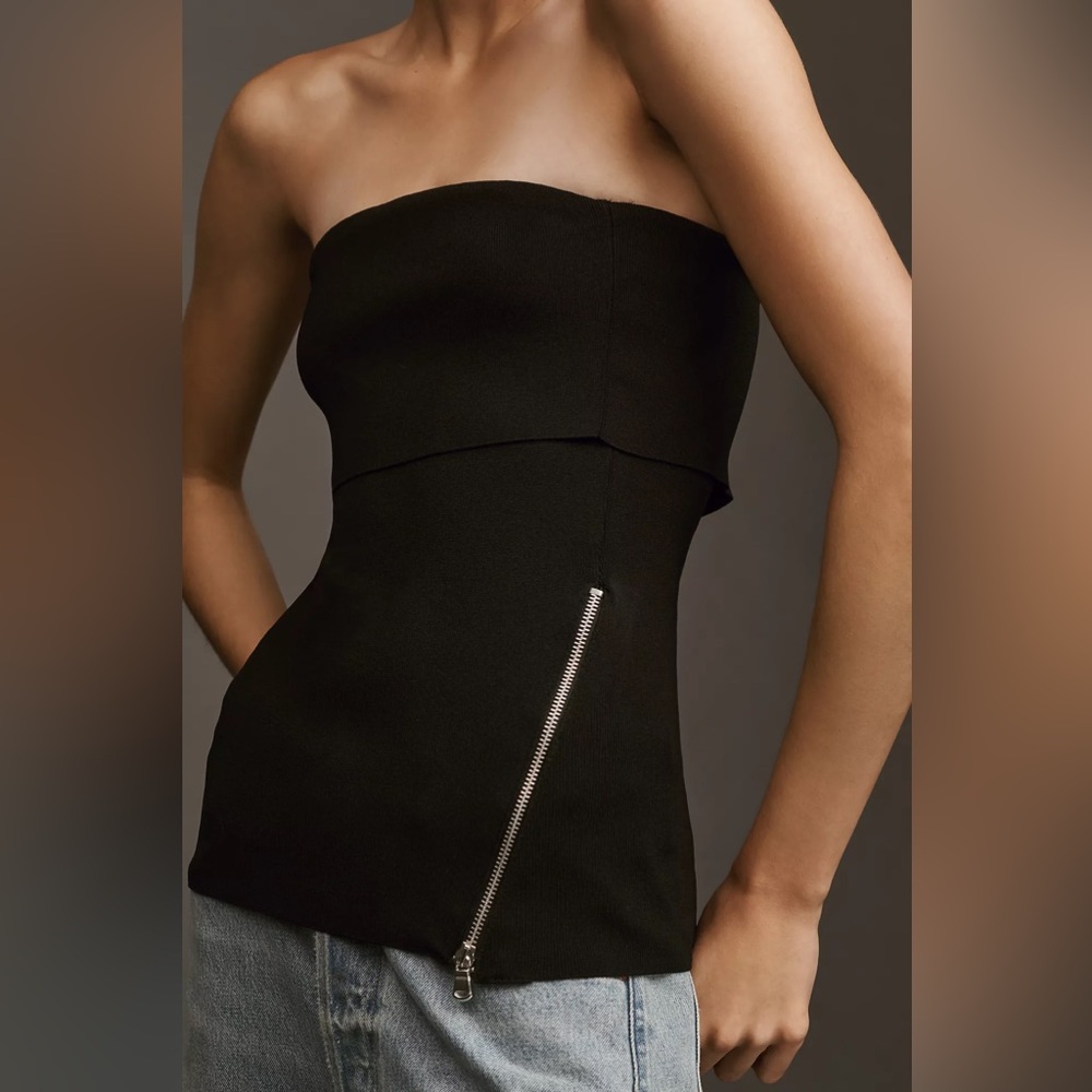 Pilcro Black Knit Top